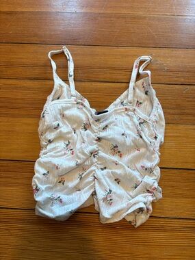 Forever 21 White Floral Lace Top